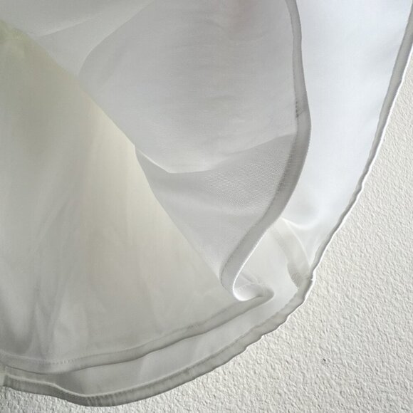 Ieena for Mac Duggal  White Rhinestone Embellished Neckline Shift Dress Size 4 - Picture 14 of 14